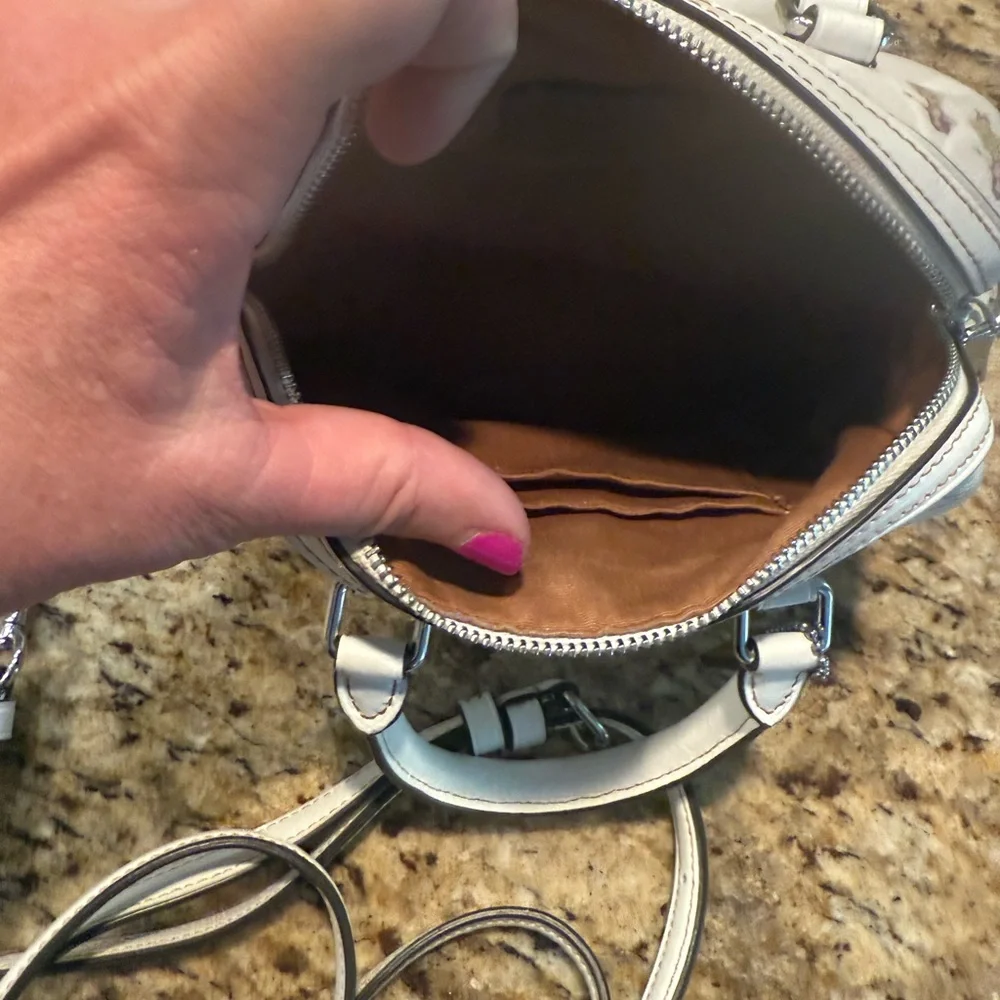 Coach Mini Rowan Satchel/Crossbody with wallet in Hula Print - Picture 11 of 14